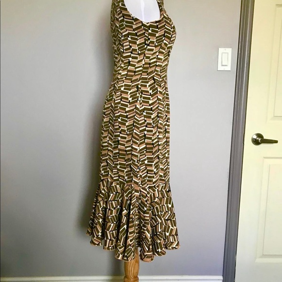 Art Deco Geometric Dress - Picture 4 of 6